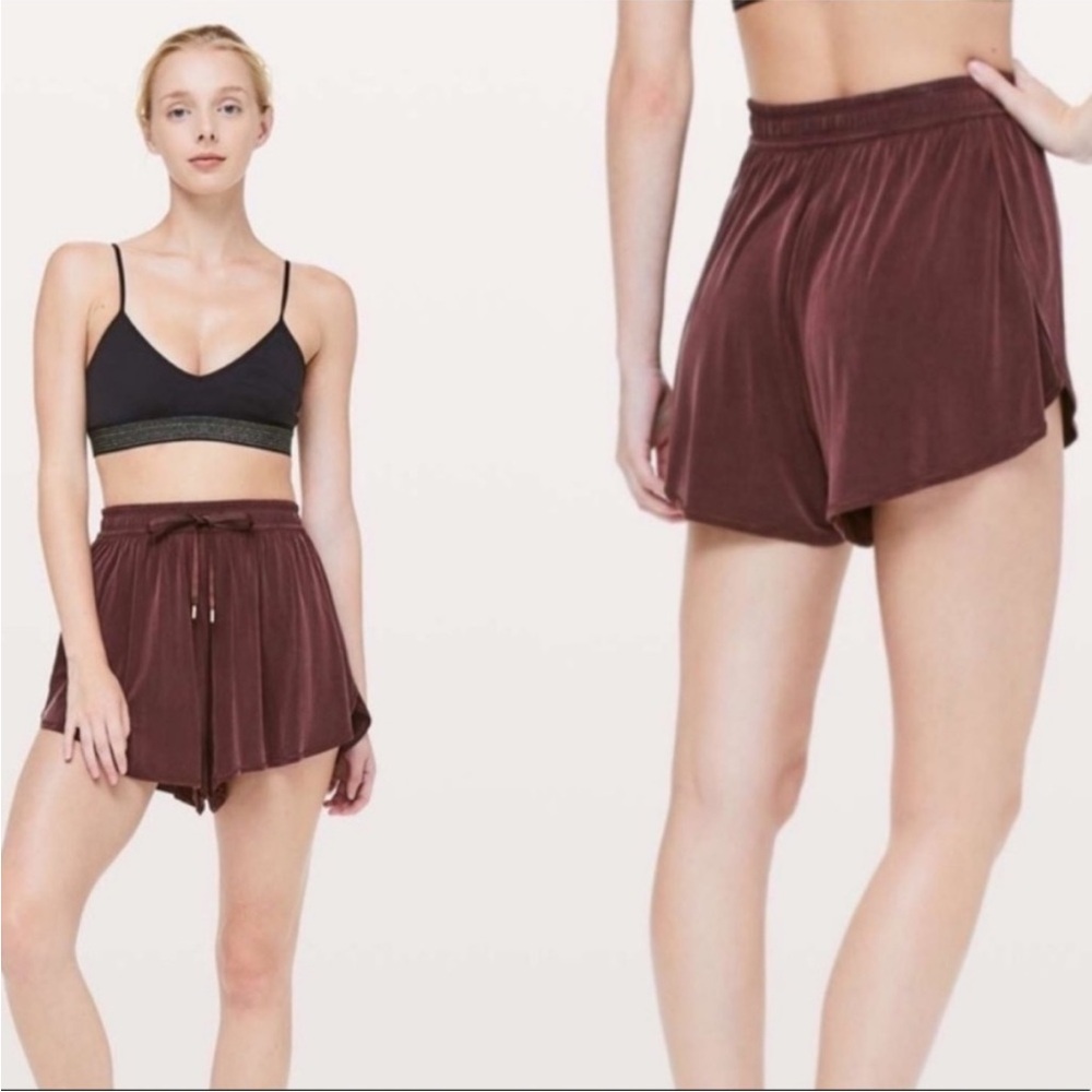 Lululemon Principal Dancer Short Burgundy / Maroon / Red | Size 4, 3” EUC Rare!
